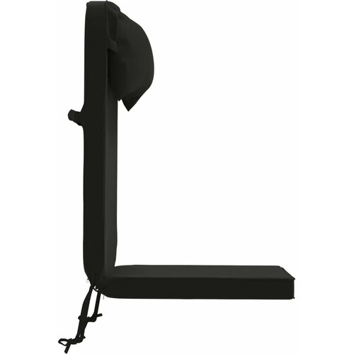  Jastuk za sunčanje 100% poliester Crna 55 x 124 x 5 cm - Crna Poliester Slike