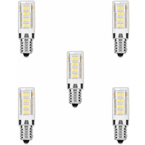 Avide 5x led žarnica – sijalka e14 4,5w mini nevtralno bela 4000k 55x15mm Cene