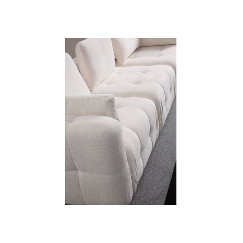 Atelier Del Sofa amaris 3 seater with pouffe white ugaona sofa Cene