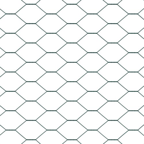 vidaXL Šesterokotna ograja Zelena 0.6x50 m Jeklo Cene