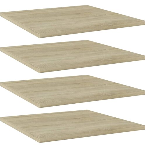 VidaXL Dodatne police za omaro 4 kosi sonoma hrast 40x40x1,5 cm Slike