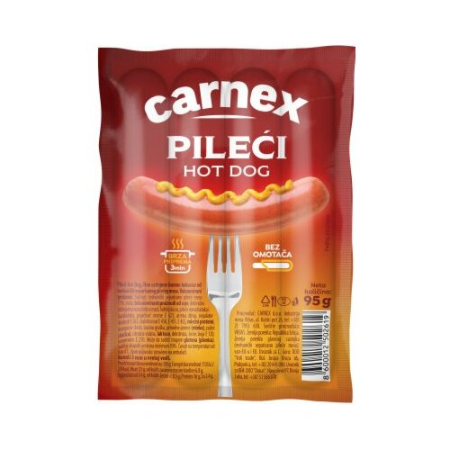 Carnex pileći hot dog 95G Cene