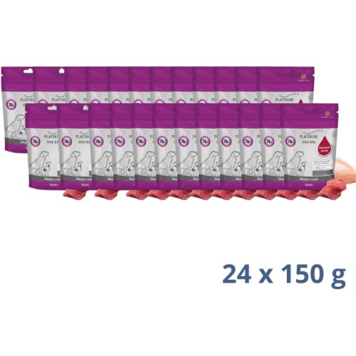 Platinum click-Bits Chicken/Lamb - 3.6 kg Cene