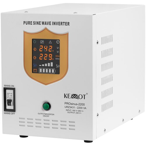 Kemot PROsinus-2200 emergency power supply unit &ndash; a pure sine wave inverter with a 12V charging function, 230V, 2200VA /1600W Cijene