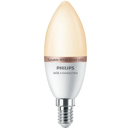 Philips Wiz LED žarulja C37 (E14, Može se prigušiti, Neutralno bijelo, 470 lm, 4,9 W)