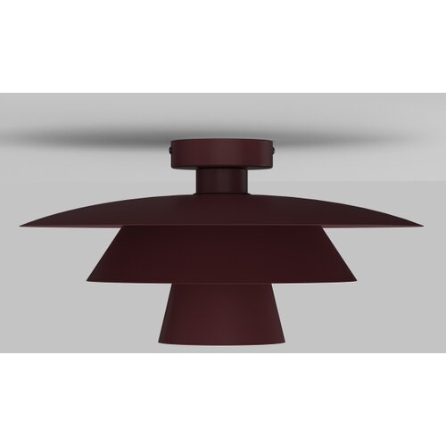  plafonsko svetlo plato 1xE27/15W/230V, prečnika 32 cm, bordo Slike