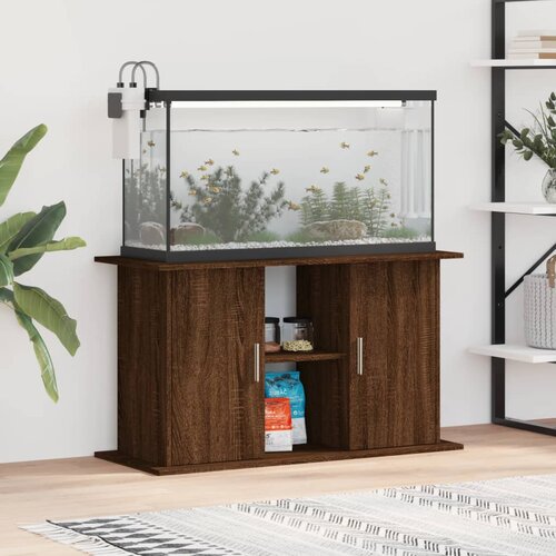 VidaXL Stalak za akvarij boja hrasta 101x41x58 cm konstruirano drvo Slike
