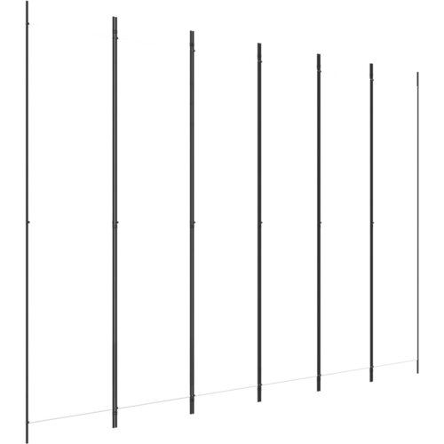  pregrada s 6 panela bijela 300 x 220 cm od tkanine Slike