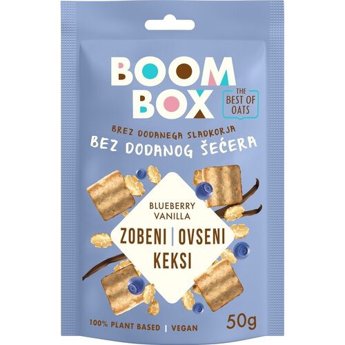 Boom box keks ovseni borovnica i vanila 50G Cene