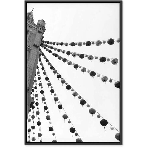  Slika - Joyful Festival (1 Part) Vertical 60x90 U crnom drvenom okviru Slike