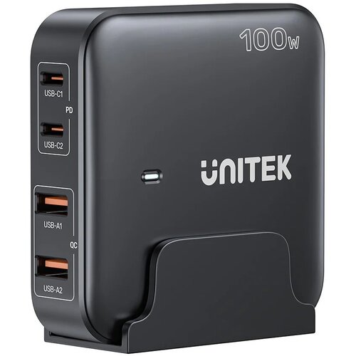 Unitek GaN network charger - P1229ABK01-EU | 100W 2x USB-C 2x USB-A Cene