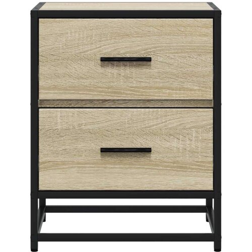 VidaXL Noćni ormarići 2 kom boja hrasta 40x31x50 cm konstruirano drvo Slike