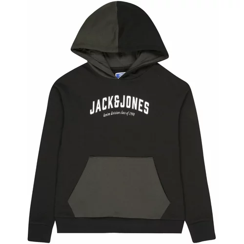 Jack & Jones Majica 'Division' siva / črna / bela