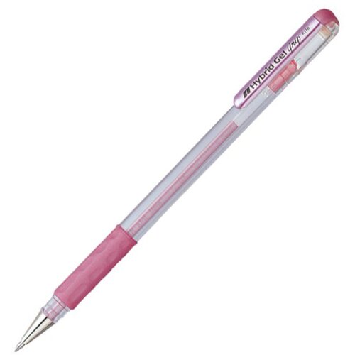 Pentel Gel roler pisalo Metallic Hybrid Grip, 0.8 mm, roza Cene