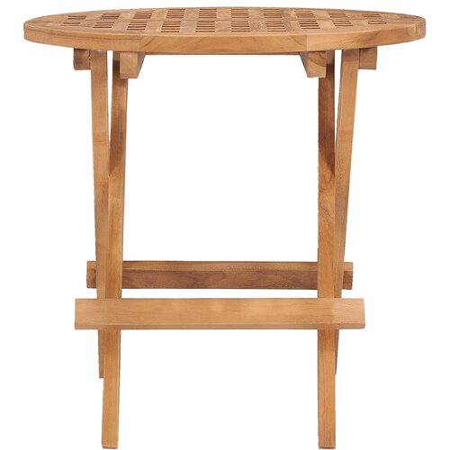  Sklopivi vrtni stol 50 x 50 x 50 cm od masivne tikovine Slike