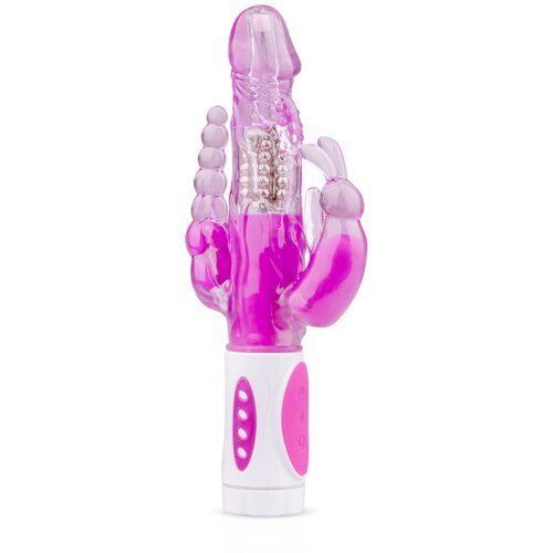 EasyToys Raving Rabbit - vibrator s 3 zupca (ružičasti) Cijene