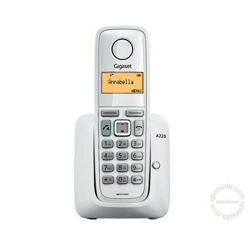 Gigaset A220 White bežični telefon Slike