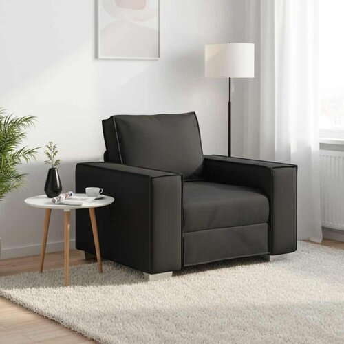 SOFA stolica Crna 100 cm Lažna koža Slike