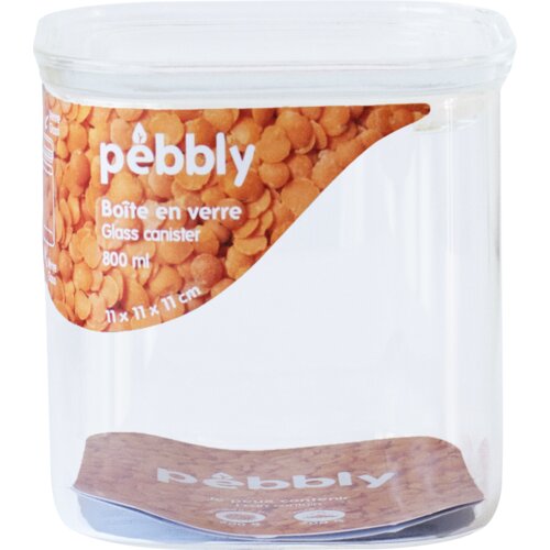  Kvadraten kozarec za shranjevanje s steklenim pokrovom - 800 ml Cene