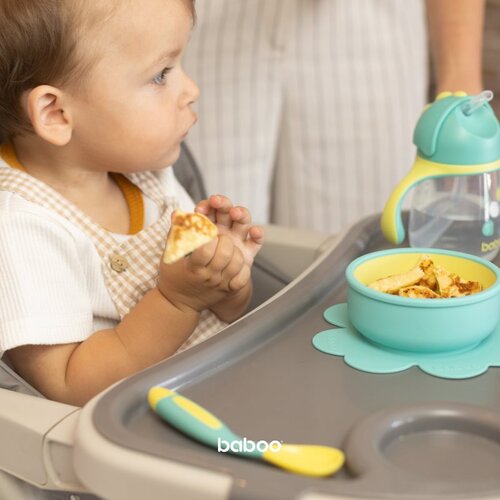 Baboo Cup with Silicone Straw skodelica s slamico Lagoon Fiesta 9m+ 260 ml Slike