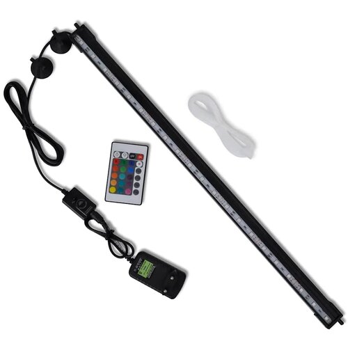 vidaXL LED Akvarijska svetilka z mehurčki RGB 56,5 cm, (20687022) Cene
