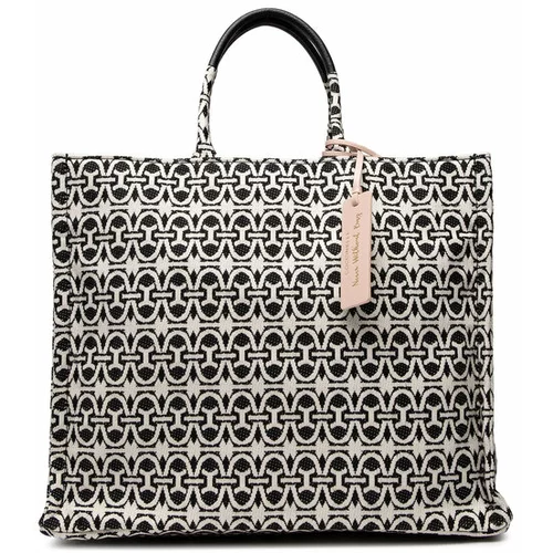 Coccinelle Shopper torba 'Never Without' crna / bijela