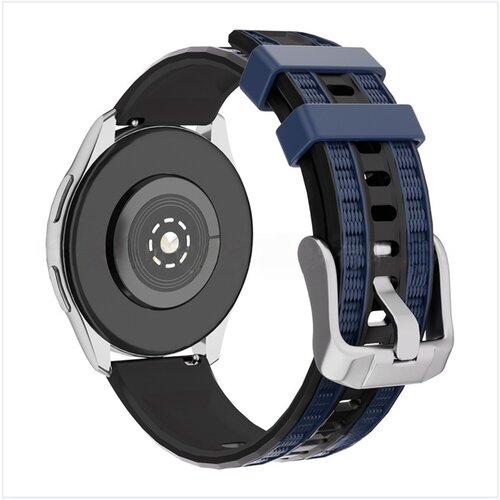 INF Zamenljiva silikonska zapestnica za Huawei GT6 in GT6 Pro, 22mm Black+Blue, (5000264459) Cene