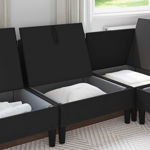  Srednji sofa s ladicom Crna Bar&amp;scaron;un Slike