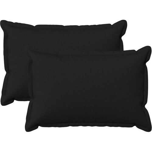  Presvlaka za jastuk 2 pcs HOUTEN Crna 30 x 50 cm Umjetni lan Cene