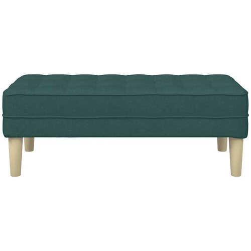  Klupa s jastukom Tamnozelena 113 x 57 x 39 cm tkanina Slike