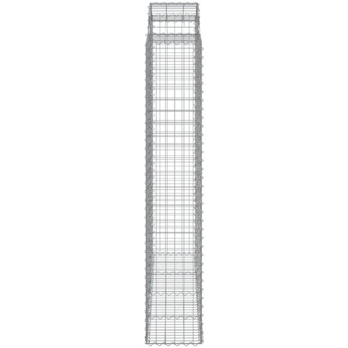  Lučne gabionske ko&amp;scaron;are 13kom 200x50x220/240cm pocinčano željezo Slike