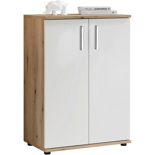 MID.YOU KOMODA, bela, barve hrasta Cene