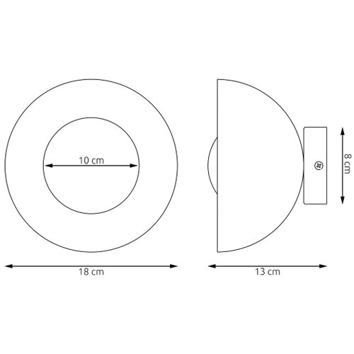  Zidno svetlo BIBI 1xG9/8W/230V sivo Slike