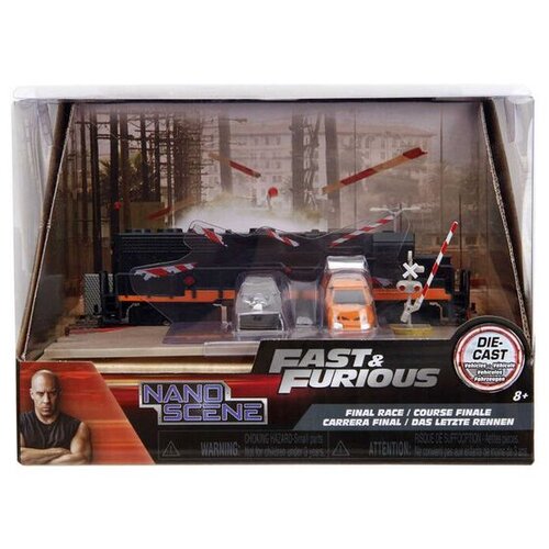 FAST &amp;amp; Furious diorama s vlakom i dva automobila Slike