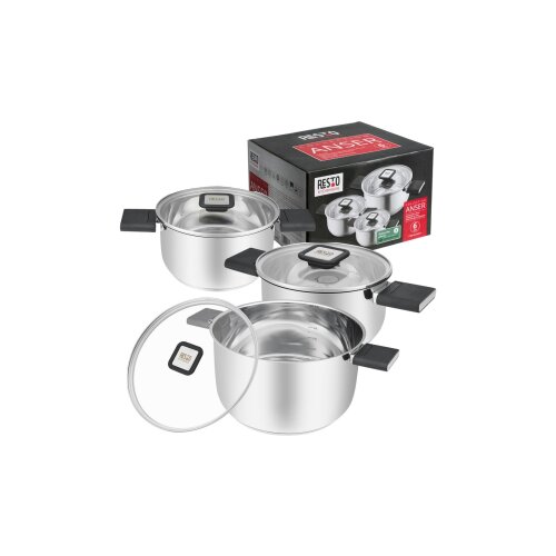 Resto ANSER 92214 set posode lonec s pokrovko 6 kos Slike