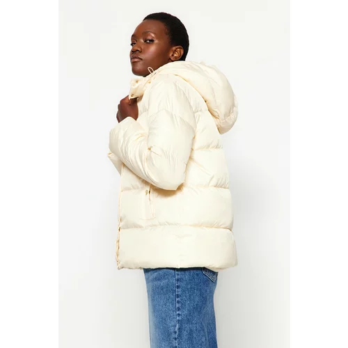 Trendyol Winter Jacket - Ecru - Puffer
