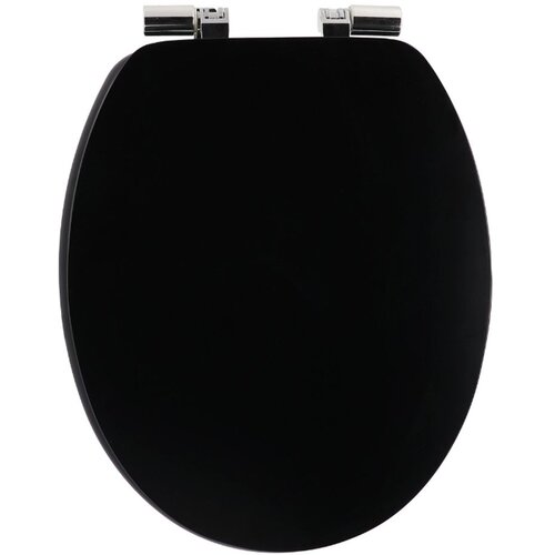 Tendance WC daska od MDF-a s metalnim okovima, sporo zatvaranje 37,5x46 cm, crna Cijene