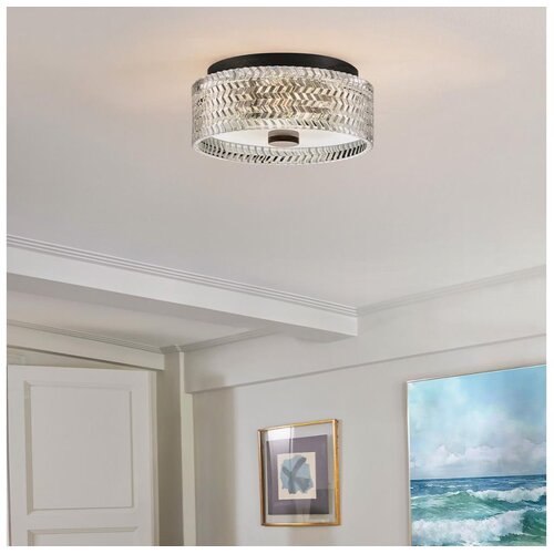  hinkley hk-elle-f-s-bk - plafonska lampa 2xE27/60W/230V, prečnik 30,5 cm, crna Cene