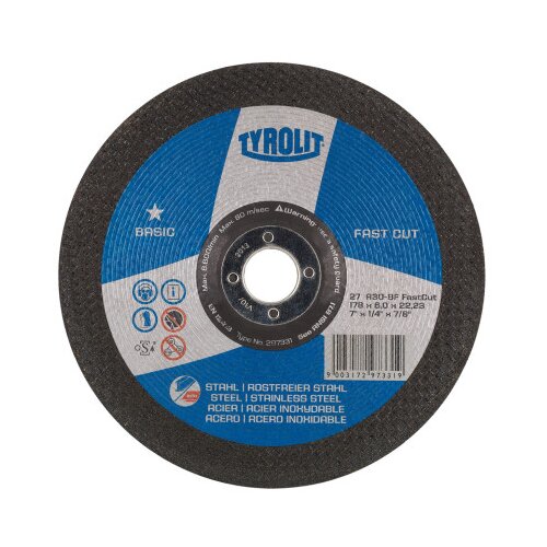Tyrolit Ploča brusna 178x6x22,23mm 34468719 Slike