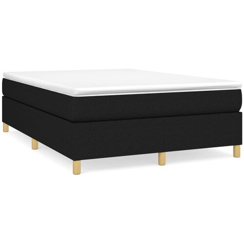 Maison Chic Box spring postelja - Vzmetna postelja z vzmetnico črna 140x200 cm blago SL20857, (21881062) Cene