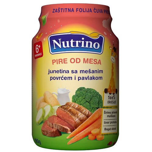 Nutrino od mesa 6+ junetina, povrće, pavlaka Cene