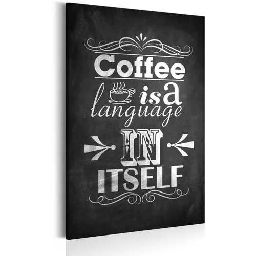  Slika - Coffee Language 60x90