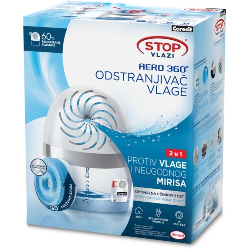 Ceresit odstranjevalec vlage ceresit stop vlagi aero 360° (barva: bela, gratis tableta) Cene