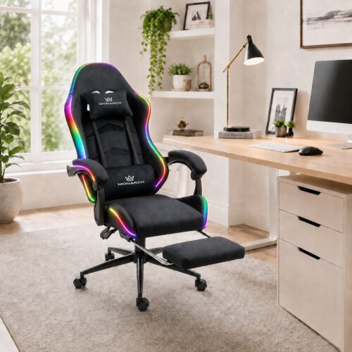 monarch Gejmerska stolica 2900 LED RGB - Black Cene