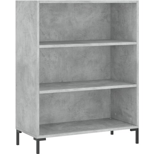 Maison Chic Knjižna omara - Knjižni regal betonsko siva 69,5x32,5x90 cm inženirski les, (21726219) Cene