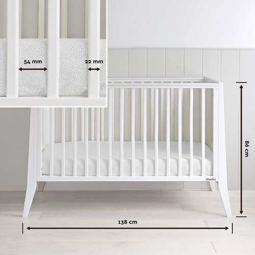 Woodies krevetić Slim Cot white Slike