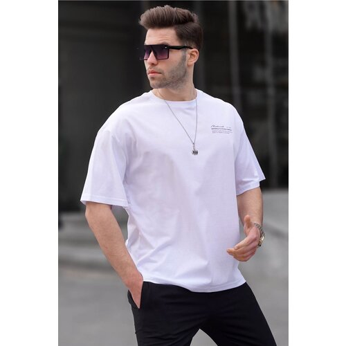 Madmext White Men&amp;#039;s T-Shirt 4968 Slike