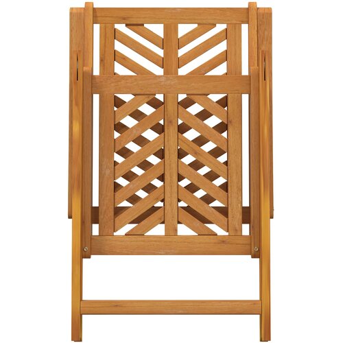  Vrtna stolica 4 pcs Smeđa 57 x 72 x 109 cm Čvrsto drvo akacije Slike
