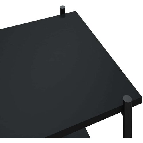 VidaXL 55-nadstropni regal s policami črn 80x40x163 cm Slike