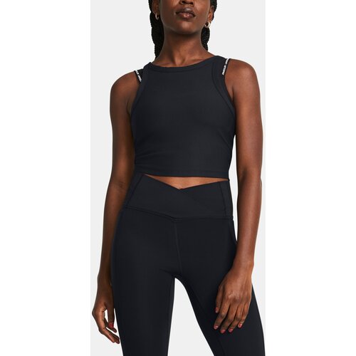 Under Armour Meridian Rib Crop Tank Top - BLK - Women Slike